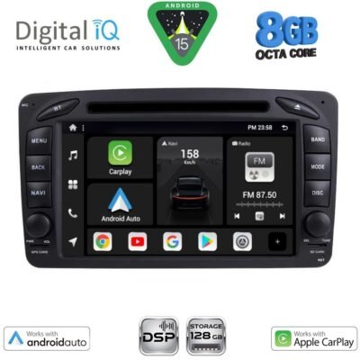 AIN-130772 - Digital iQ - DIGITAL IQ BXF 771_CPAA (7'' DVD) MULTIMEDIA SYSTEM for MERCEDES C (W203) mod. 1999-2004 - ALL IN POINT - LEFKELIS.GR