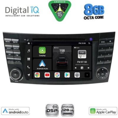 AIN-130782 - Digital iQ - DIGITAL IQ BXF 790_CPAA (7'' DVD) MULTIMEDIA SYSTEM for MERCEDES E (W211) – CLS (W219) mod. 2003-2009 - ALL IN POINT - LEFKELIS.GR