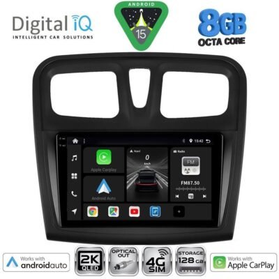 AIN-146063 - Digital iQ - DIGITAL IQ BXK 20108SQ_CPAA (9inc) MULTIMEDIA TABLET for DACIA LOGAN – SANDERO mod. 2012-2019 - ALL IN POINT - LEFKELIS.GR