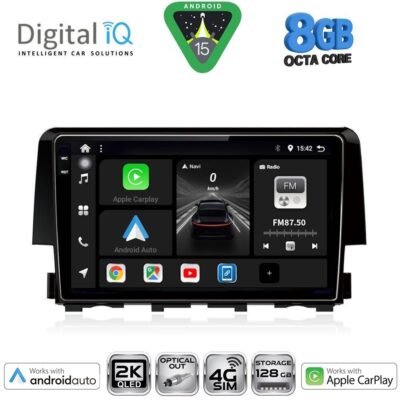 AIN-145886 - Digital iQ - DIGITAL IQ BXK 20191_CPAA (9inc) MULTIMEDIA TABLET for HONDA CIVIC mod. 2016> - ALL IN POINT - LEFKELIS.GR