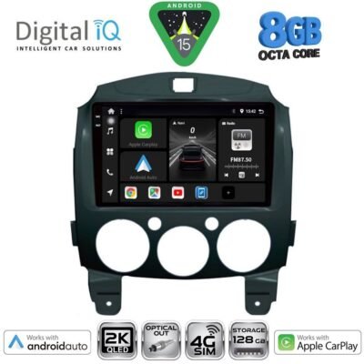 AIN-145845 - Digital iQ - DIGITAL IQ BXK 20361_CPAA (9inc) MULTIMEDIA TABLET for MAZDA 2  mod. 2007-2014 - ALL IN POINT - LEFKELIS.GR
