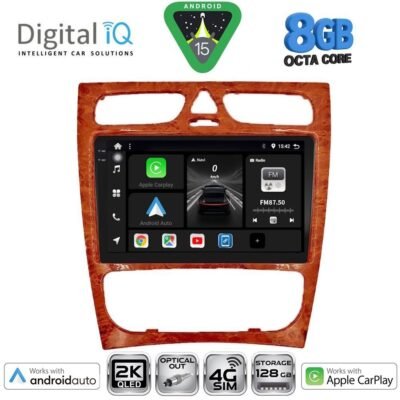 AIN-146017 - Digital iQ - DIGITAL IQ BXK 20402CH_CPAA (9inc) MULTIMEDIA TABLET for MERCEDES C (W203) mod. 1999-2004 - ALL IN POINT - LEFKELIS.GR