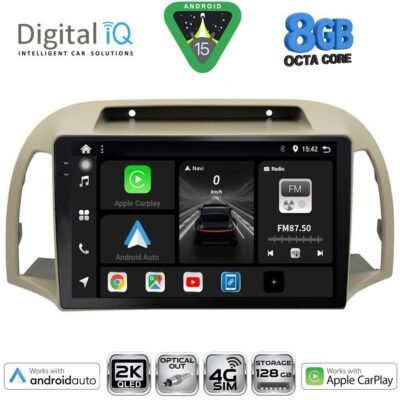 AIN-145960 - Digital iQ - DIGITAL IQ BXK 20457BG_CPAA (9inc) MULTIMEDIA TABLET for NISSAN MICRA K12 mod. 2002-2010 (BEIGE) - ALL IN POINT - LEFKELIS.GR