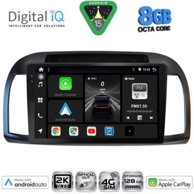 AIN-151109 - Digital iQ - DIGITAL IQ BXK 20457BL_CPAA (9inc) MULTIMEDIA TABLET for NISSAN MICRA K12 mod. 2002-2010 (BLACK) - ALL IN POINT - LEFKELIS.GR
