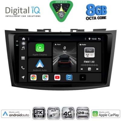 AIN-145772 - Digital iQ - DIGITAL IQ BXK 20685_CPAA (9inc) MULTIMEDIA TABLET for SUZUKI SWIFT mod. 2011-2016 - ALL IN POINT - LEFKELIS.GR