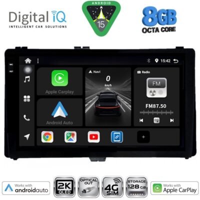 AIN-145981 - Digital iQ - DIGITAL IQ BXK 20703_CPAA (9inc) MULTIMEDIA TABLET for TOYOTA AURIS mod. 2015> – AYGO X mod. 2022> – COROLLA mod. 2017-2019 - ALL IN POINT - LEFKELIS.GR