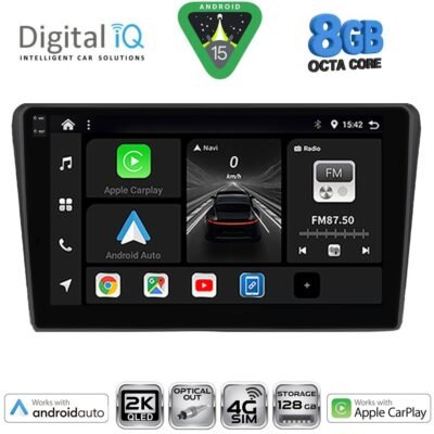 AIN-160842 - Digital iQ - DIGITAL IQ BXK 20704BL_CPAA (9inc) MULTIMEDIA TABLET for TOYOTA AVENSIS (T25) mod. 2003-2009 (BLACK) - ALL IN POINT - LEFKELIS.GR