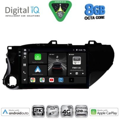 AIN-147684 - Digital iQ - DIGITAL IQ BXK 20721_CPAA (10inc) MULTIMEDIA TABLET for TOYOTA HILUX mod. 2017> - ALL IN POINT - LEFKELIS.GR