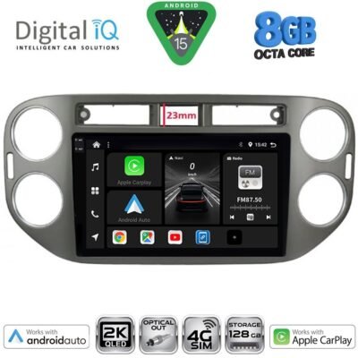 AIN-154872 - Digital iQ - DIGITAL IQ BXK 20760GR_CPAA (9inc) MULTIMEDIA TABLET for VW TIGUAN mod. 2011-2016 (GREY) - ALL IN POINT - LEFKELIS.GR