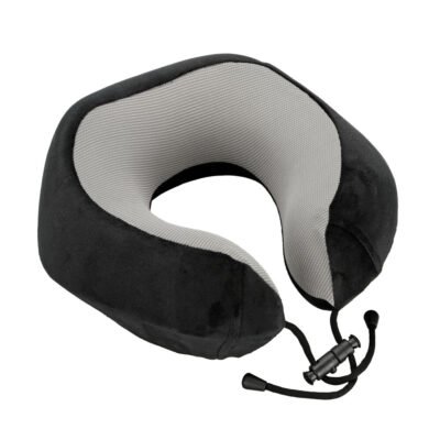 ALL IN POINT ΜΑΞΙΛΑΡΙ ΤΑΞΙΔΙΟΥ ΑΥΧΕΝΑ ΕΡΓΟΝΟΜΙΚΟ MEMORY FOAM ΜΑΥΡΟ/ΓΚΡΙ NECK-LUXE LAMPA - 1 ΤΕΜ. - AIN-186354 LEFKELIS.GR