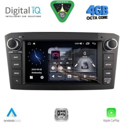 AIN-160921 - Digital iQ - DIGITAL IQ MSG 425BL_CPA (7” DECK) MULTIMEDIA SYSTEM for TOYOTA AVENSIS (T25) mod. 2003-2008 (BLACK) - ALL IN POINT - LEFKELIS.GR