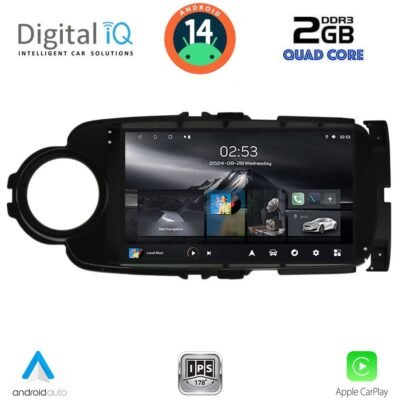 AIN-156623 - Digital iQ - DIGITAL IQ RSB 1737BL_CPA (9inc) MULTIMEDIA TABLET for TOYOTA YARIS mod. 2011-2015 (BLACK) - ALL IN POINT - LEFKELIS.GR