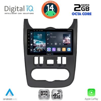 AIN-150685 - Digital iQ - DIGITAL IQ RTG 4101BL_CPA (9inc) MULTIMEDIA TABLET for DACIA DUSTER – LOGAN – SANDERO mod. 2006-2012 (BLACK) - ALL IN POINT - LEFKELIS.GR