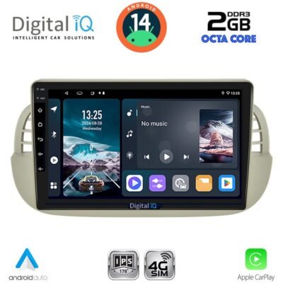 AIN-156904 - Digital iQ - DIGITAL IQ RTG 4130BG_CPA (9inc) MULTIMEDIA TABLET for FIAT 500 mod. 2007-2015 (BEIGE) - ALL IN POINT - LEFKELIS.GR
