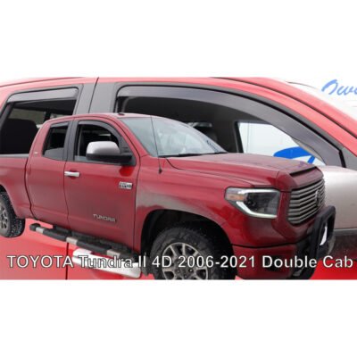 ALL IN POINT ΑΝΕΜΟΘΡΑΥΣΤΕΣ ΓΙΑ TOYOTA TUNDRA II 4D 2006-2021 ΔΙΠΛΗ ΚΑΜΠΙΝΑ ΣΕΤ ΑΥΤΟΚΙΝΗΤΟΥ ΑΠΟ ΕΥΚΑΜΠΤΟ ΦΙΜΕ ΠΛΑΣΤΙΚΟ HEKO - 4 ΤΕΜ. - AIN-186036 LEFKELIS.GR